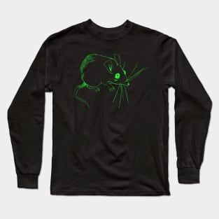 Sketch Mouse (green) Long Sleeve T-Shirt